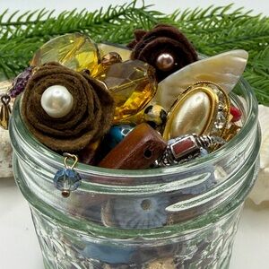 Assorted Jewelry and Bead Soup 🥣 in Baby Jar